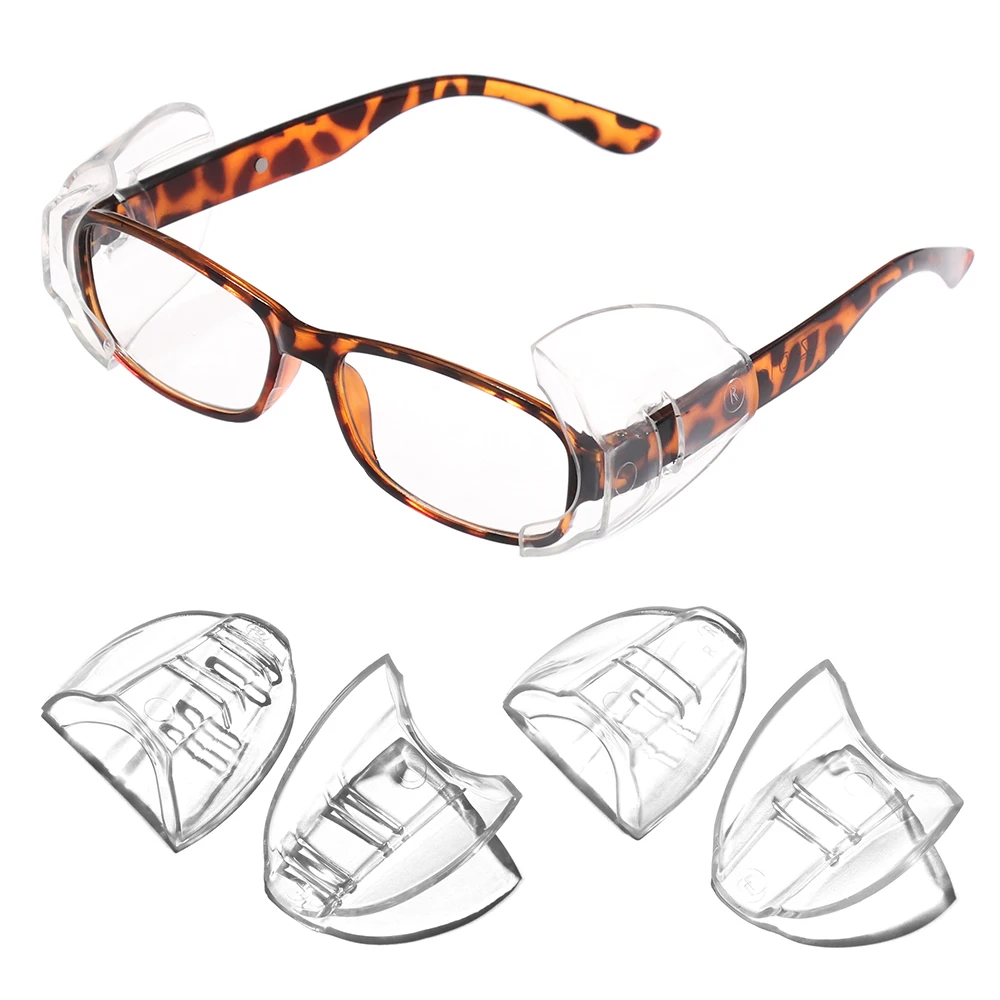 Universal Clear Safety Eye Glasses Side Cover Goggles Accessories 2Pcs