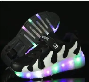 AS picture4 Heelys/Новинка года; Лидер продаж; детский светодиодный роликовый скейт для мальчиков и девочек; Детские кроссовки с одним колесом; Разноцветные - Цвет: AS picture4