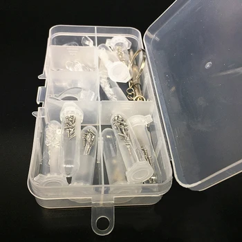 

Glasses Sunglasses Repair Kit Eyeglass Assortment Kit Nose Pads and Repair Tools with Plastic Storage Box Glasse DIY repair box