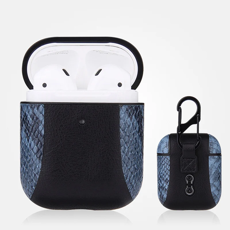 B Чехол для оригинального Apple Airpods чехол, кожаный чехол для Apple Airpods 2 1 чехол Аксессуары для наушников Air Pods Чехол Коробка Coque подарок - Цвет: B