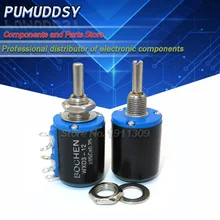 2 pces WXD3-12 1w 2k2 2.2k ohm WXD3-12-1W 5 anel multi-círculo precisão fio-ferida potenciômetro