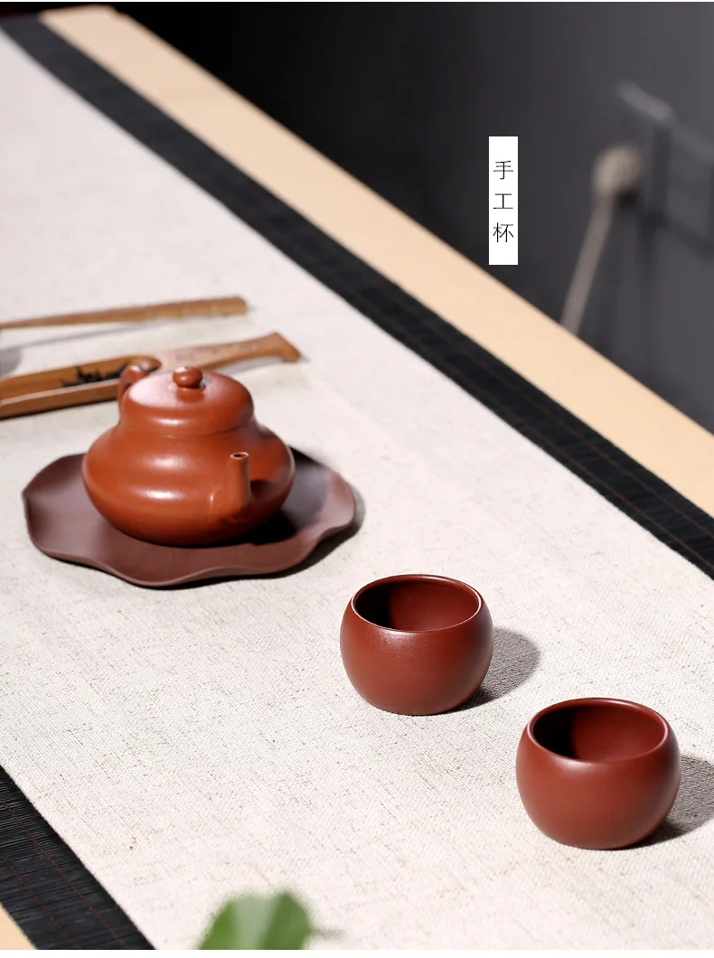 Yixing Purple Clay Cup Boutique Tea Cup a Generation of Fat Raw Ore Dahongpao Tea Small Glass Tea Ceremony Kung Fu Small Cup