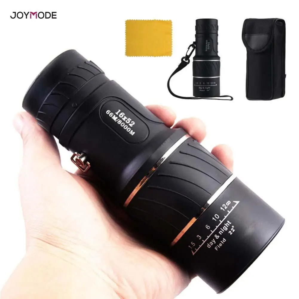 

Portable 16 X 52 High Over Binoculars Telescope Monocular 66 / 8000M Plastic Binoculars Outdoor Black Outdoor Sports Telescope