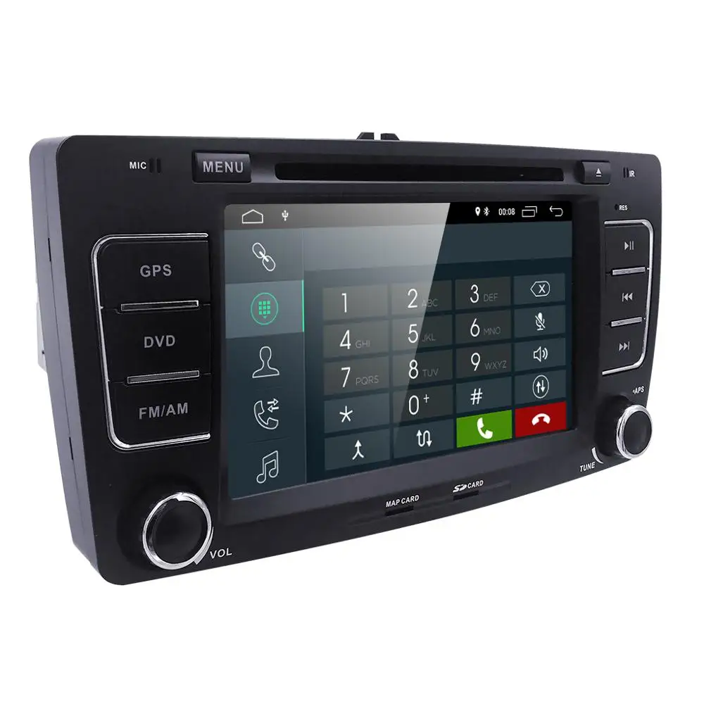 Excellent Android 9.0 Car Multimedia player GPS Autoradio 2 Din 7 Inch For SKODA Octavia 2009-2013 Bluetooth IPOD FM Radio RDS WIFI DVR SD 3