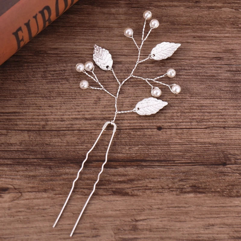 Bridal Hairpins Wedding Hair Accessories Tiara Pearl Rhinestone Flower Bridal Headpiece Wedding Hair Pins For Women Hair Jewelry Bridal Hairpins Wedding Hair Accessories Tiara Pearl Rhinestone Flower Bridal Headpiece Wedding Hair Pins For Women Hair Jewelry