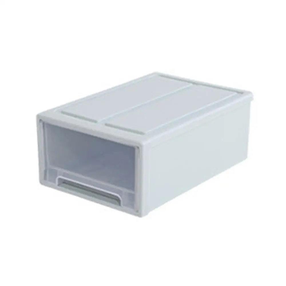 1 шт. контейнер для хранения пластиковый ящик Muji стиль минималистичный Штабелируемый полезный высокое качество PP ящик для хранения L* 5 - Цвет: blue 5L