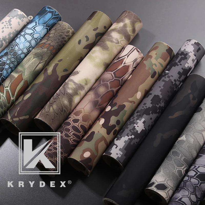 KRYDEX Tactical Elastic Camouflage Stickers 150*20 MC Camo Tactical Wrap Adhesive Decal DIY Roll Shooting Hunting Accessories