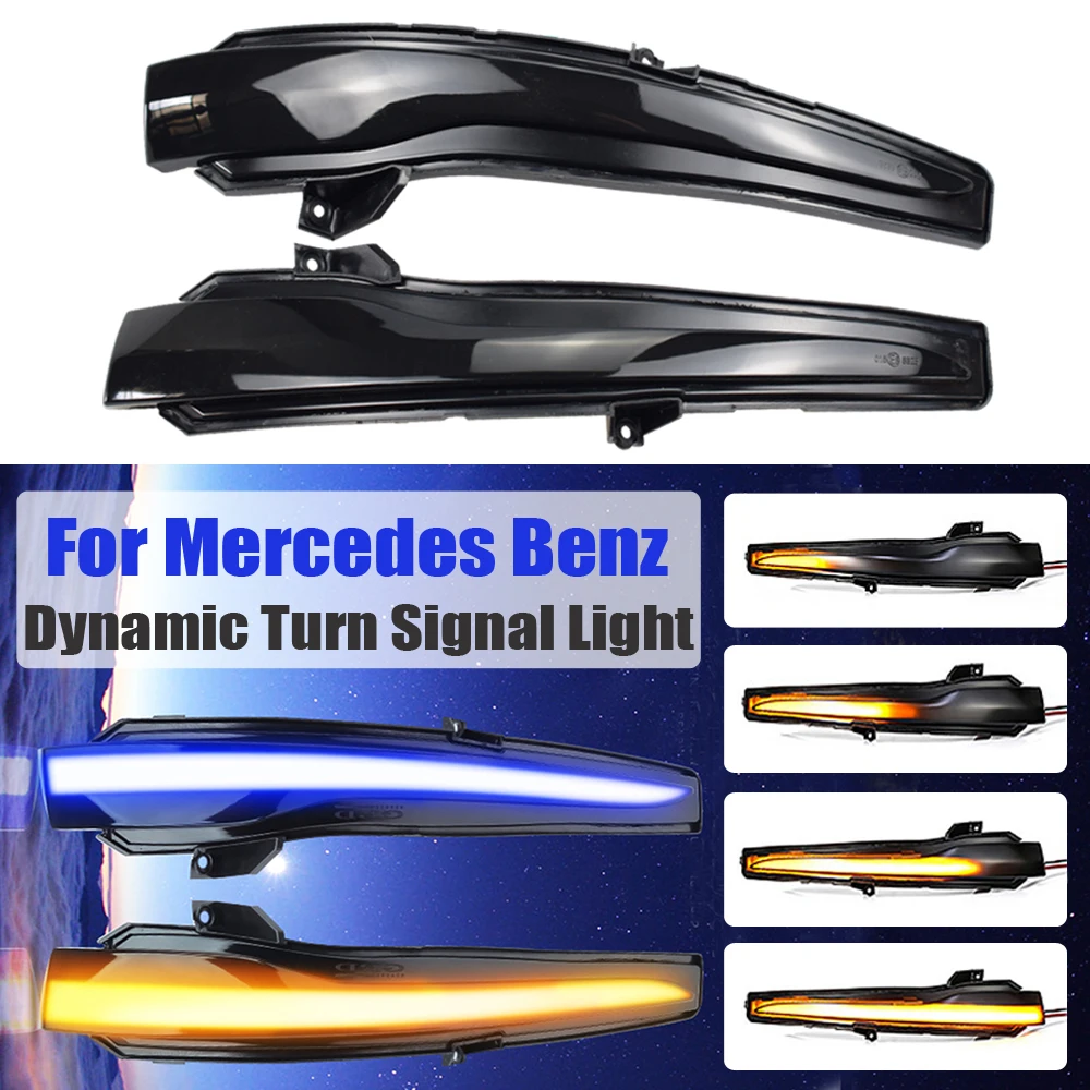 

LED Repeater Light Mirror Flashing Light Side Dynamic Turn Signal Blinker For Benz W205 W213 For Mercedes Benz C E S GLC Class