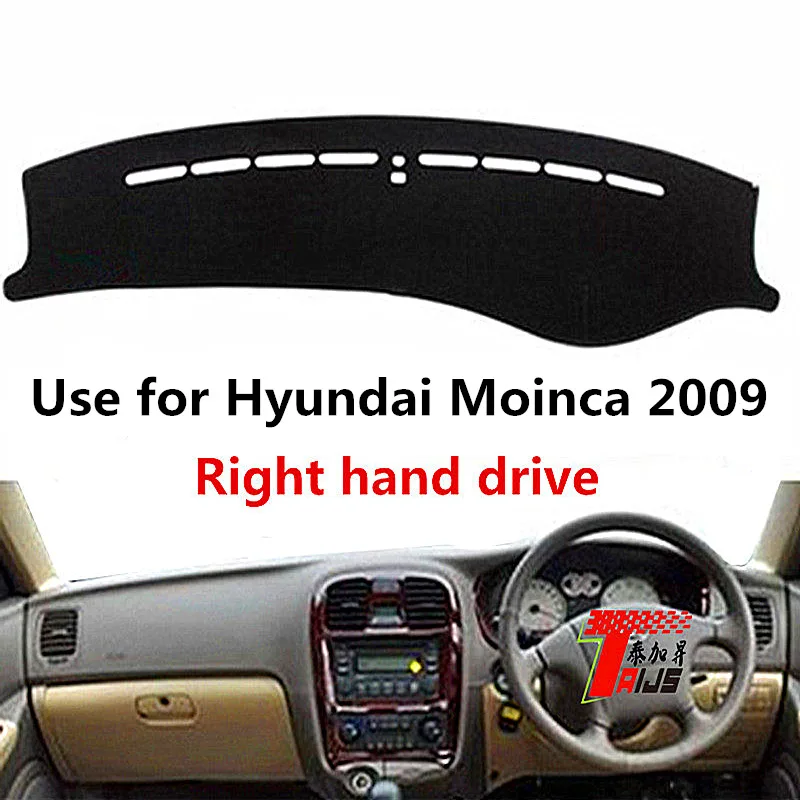 

TAIJS Factory Anti cracking 3colors Polyester Fibre Car Dashboard Mat For Hyundai Moinca 2009 Right hand drive