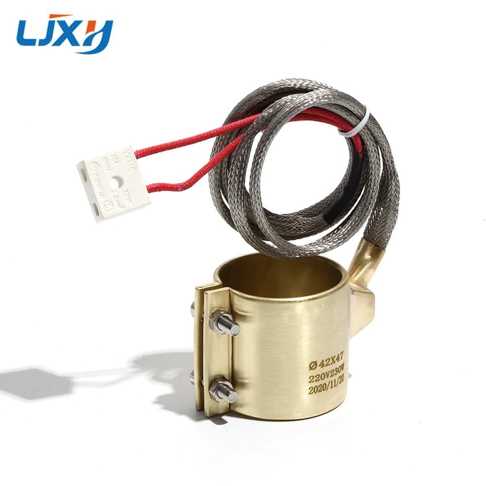 Ljxh Anel de Aquecimento Elétrico Aquecedor de Banda de Bronze 30×5 30×6 32×3 32×5 32×60 mm de Diâmetro Interno x Altura com Dois Três Cinco Fios