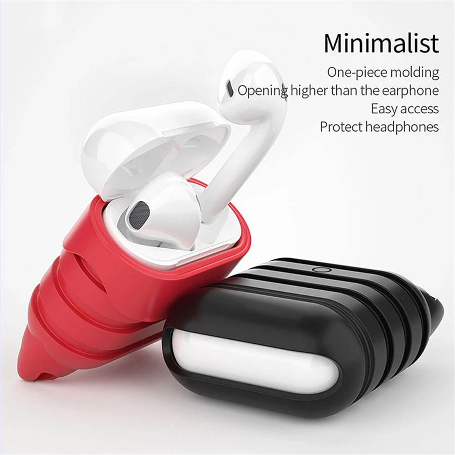 

Silicone case for airpods earphones sleeve protective case anti-lost case charging box soft sleeve for airpods original cases
