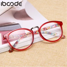 Iboode, ретро очки для чтения, ультралегкие, с цветочным рисунком, для дальнозоркости, очки для женщин, мужчин, Oculos De Grau, женские модные очки, унисекс, новинка