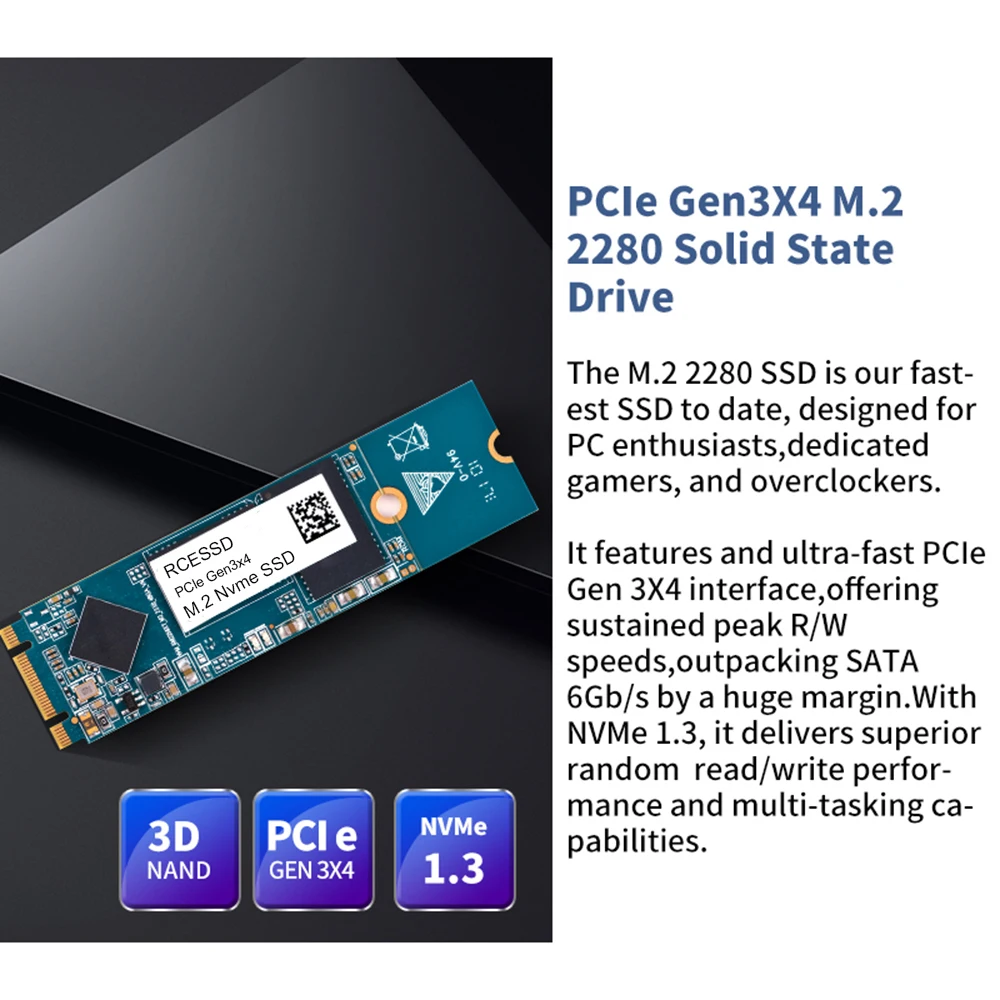 RCESSD M.2 ssd M2 256 Гб PCIe NVME 128 ГБ 512 ТБ твердотельный диск 2280 внутренний жесткий hdd для