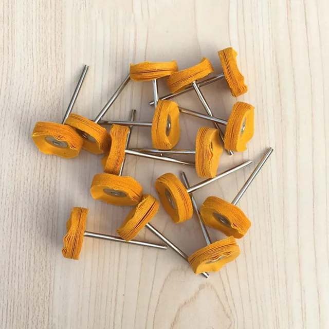 10 pcs Cloth yellow 10 шт./партия Стоматологическая Полировка колеса шерсть хлопок полировка зубов полировальные щетки полировальные инструменты для низкоскоростной угловой наконечник - Цвет: 10 pcs Cloth yellow