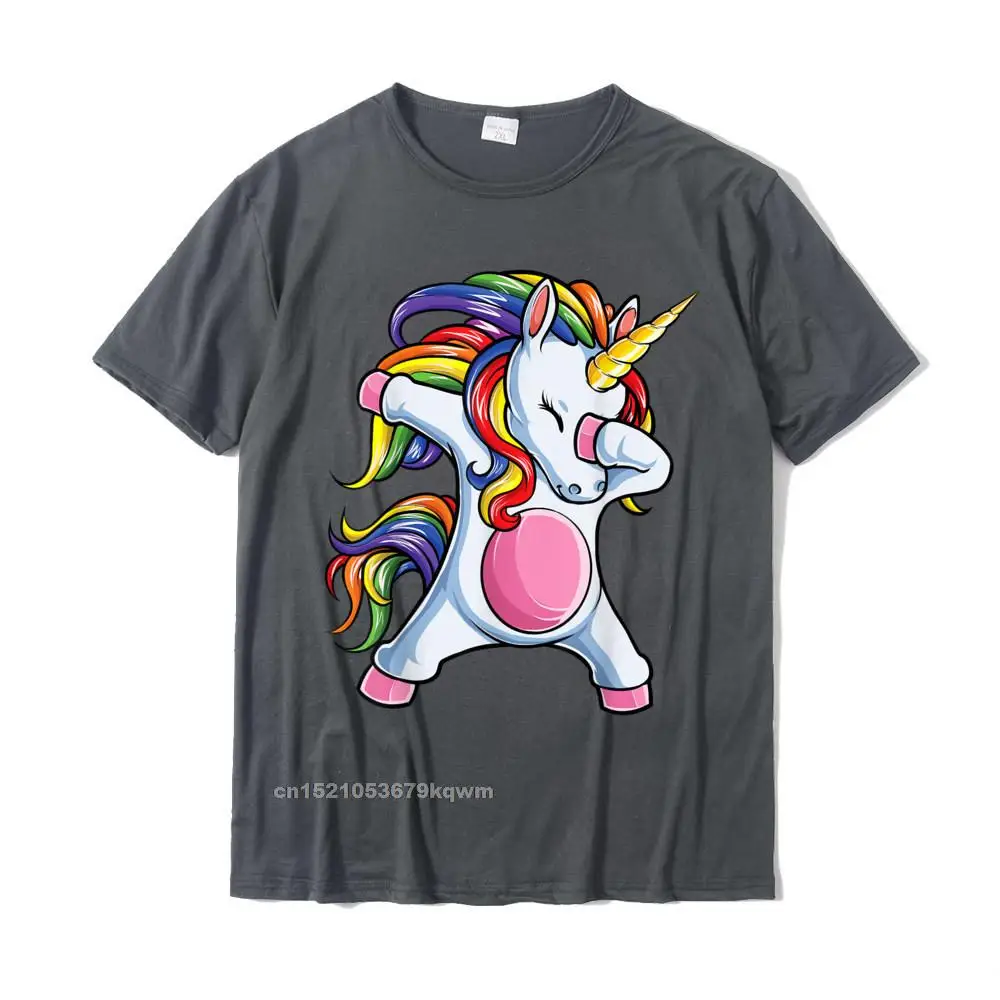 Design Fall Pure Cotton Crew Neck Tops Shirts Short Sleeve 3D Printed Tops Shirt Brand Leisure T Shirt Wholesale Dabbing Unicorn T shirt Girls Kids Women Rainbow Unicorns__4061 carbon