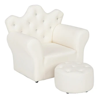 

Waterproof Children's Backrest Chair Ergonomic Design PVC Leather Princess Sofa Mini Couch for Watch Movies,Play Games,Read Book