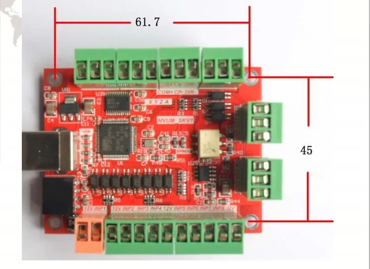 Mach3 interface usb NVUM-SK cnc controlador de
