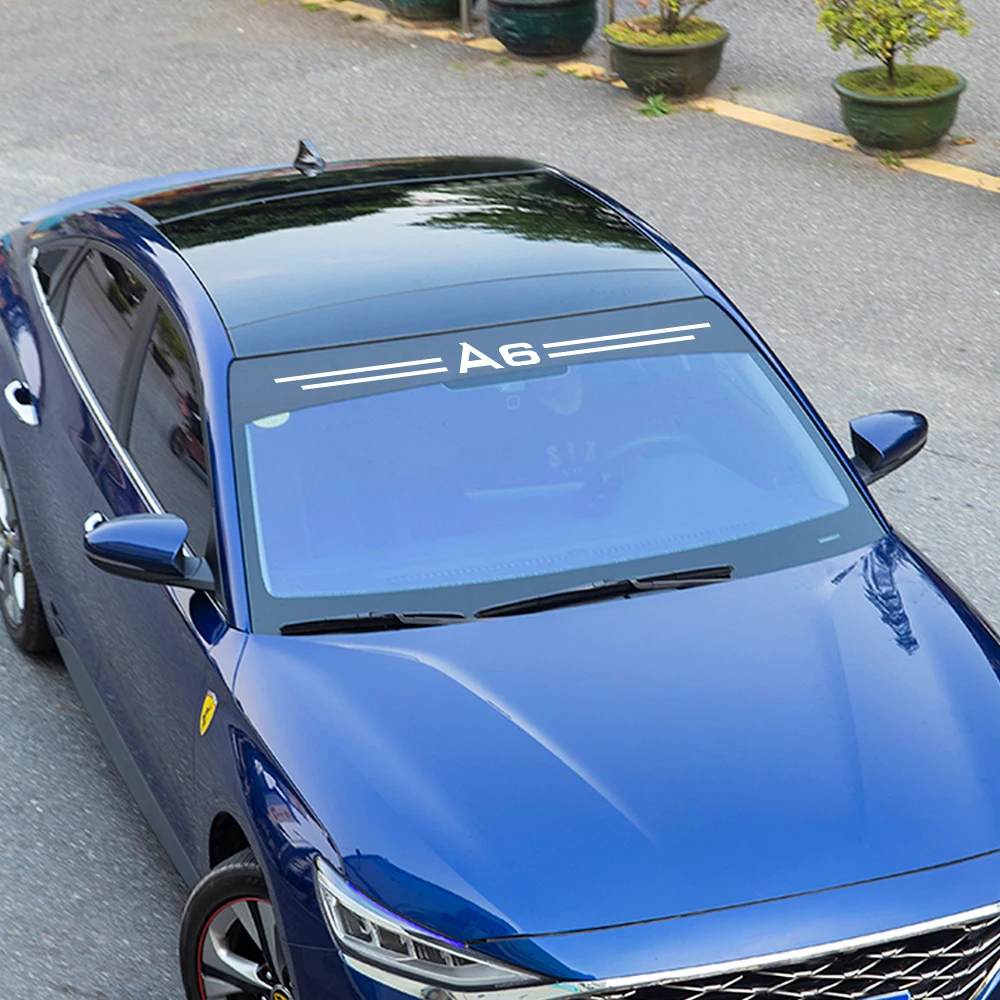 Автомобильные наклейки на переднее и заднее ветровое стекло для Audi A6 C6 C5 C7 4F
