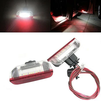 

2 Pieces White Red Light Car Door Light Original Lamp For Volkswagen VW Golf Sagitar Tiguan Touran Scirocco Jetta Lamando Roof