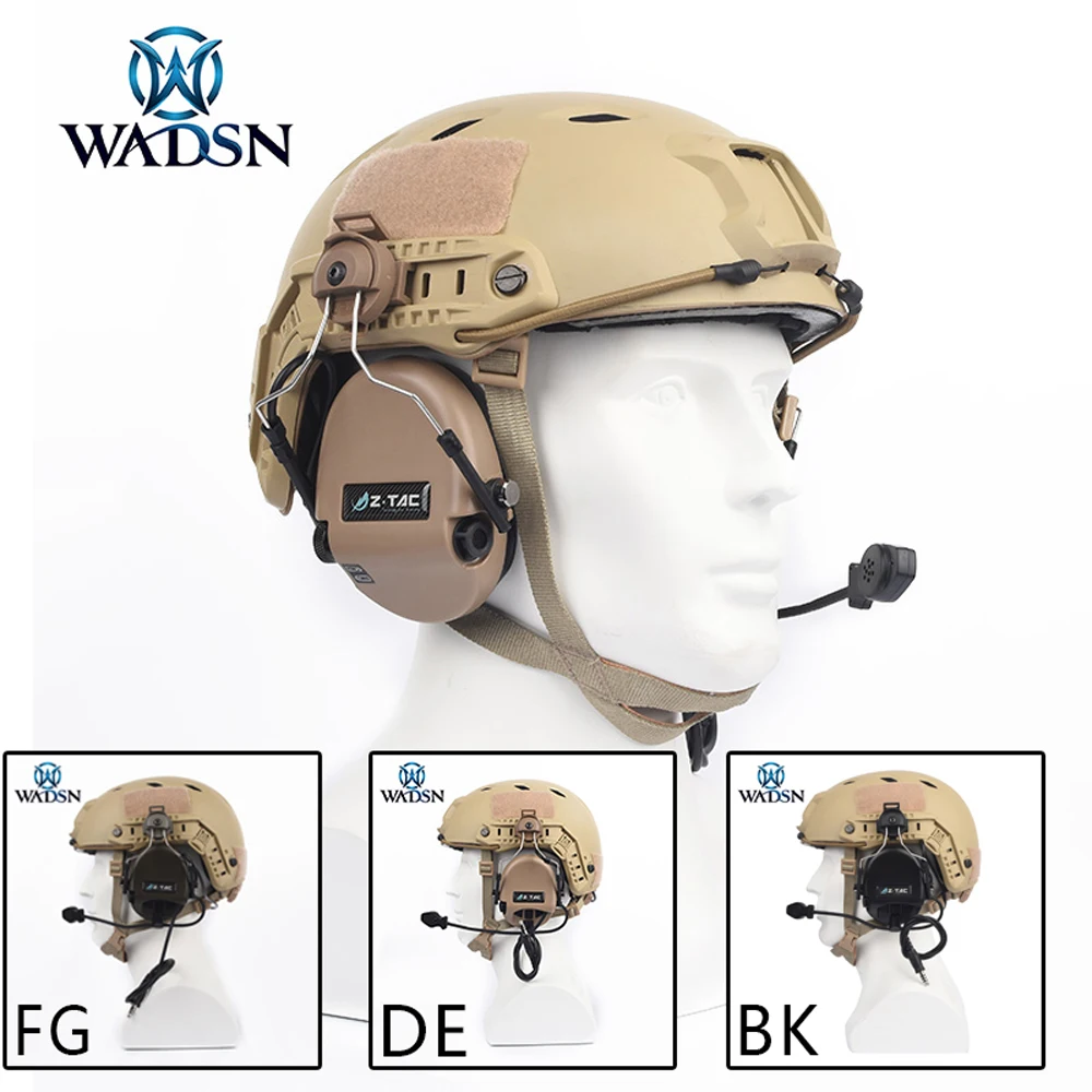 WADSN гарнитура Sordin наушники с шумоподавлением с быстрым адаптером для шлема, набор для военных страйкбола, охотничьих наушников WZ034