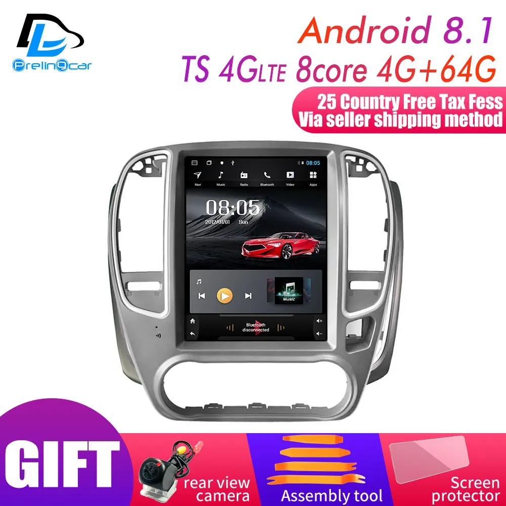  32G ROM Vertical screen android 9.0 gps multimedia radio player in dash for nissan classic Sentra S