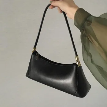 

2020 New Hand Bag Vintage Women's Bags Simple Shoulder Bag Underarm Package