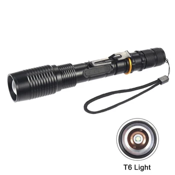 

5 Modes 8000LM X- T6 LED Rechargeable Zoomable Flashlight Outdoor Torch Rechargeable Lamp LED Flashlight 5 Modes
