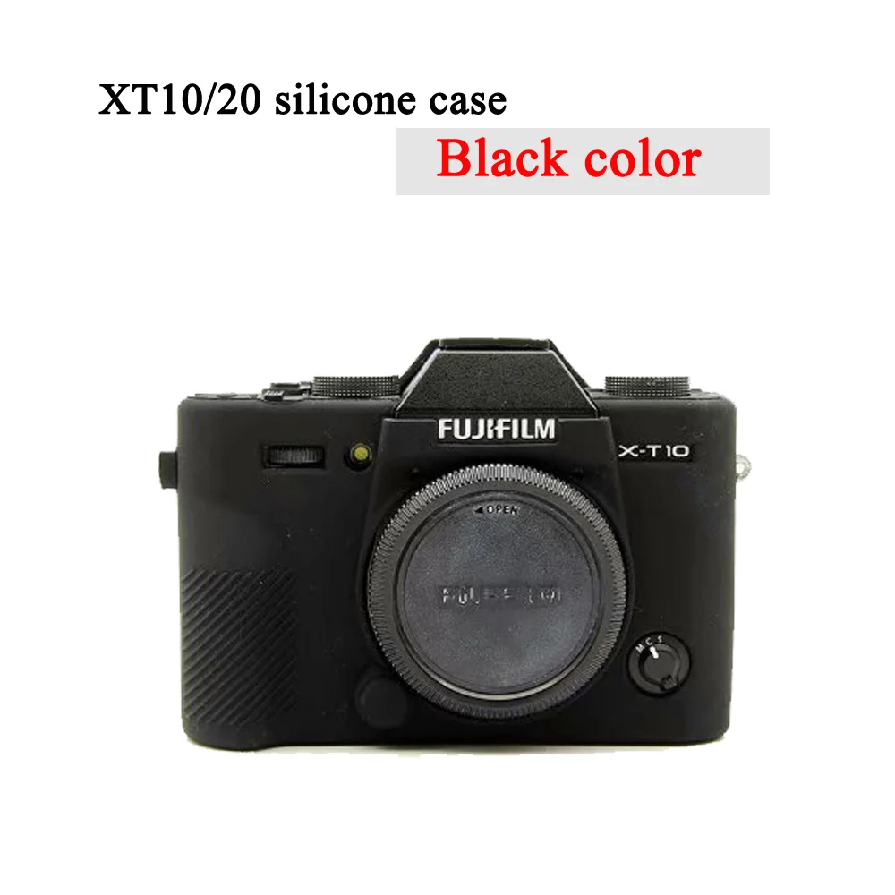 XT10 XT20 Black Мягкий чехол для камеры, силиконовый чехол для Fujifilm XT10 XT20 XT30, силиконовый чехол, резиновый чехол для камеры, защитный чехол - Цвет: XT10 XT20 Black