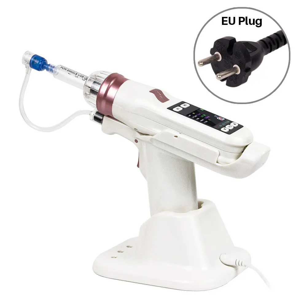 Инструмент для ухода за кожей инжектор воды мезотерапия отрицательное давление Мезотерапия пистолет для мезотерапии гидролифтинг увлажняющее косметическое устройство - Цвет: EU Plug