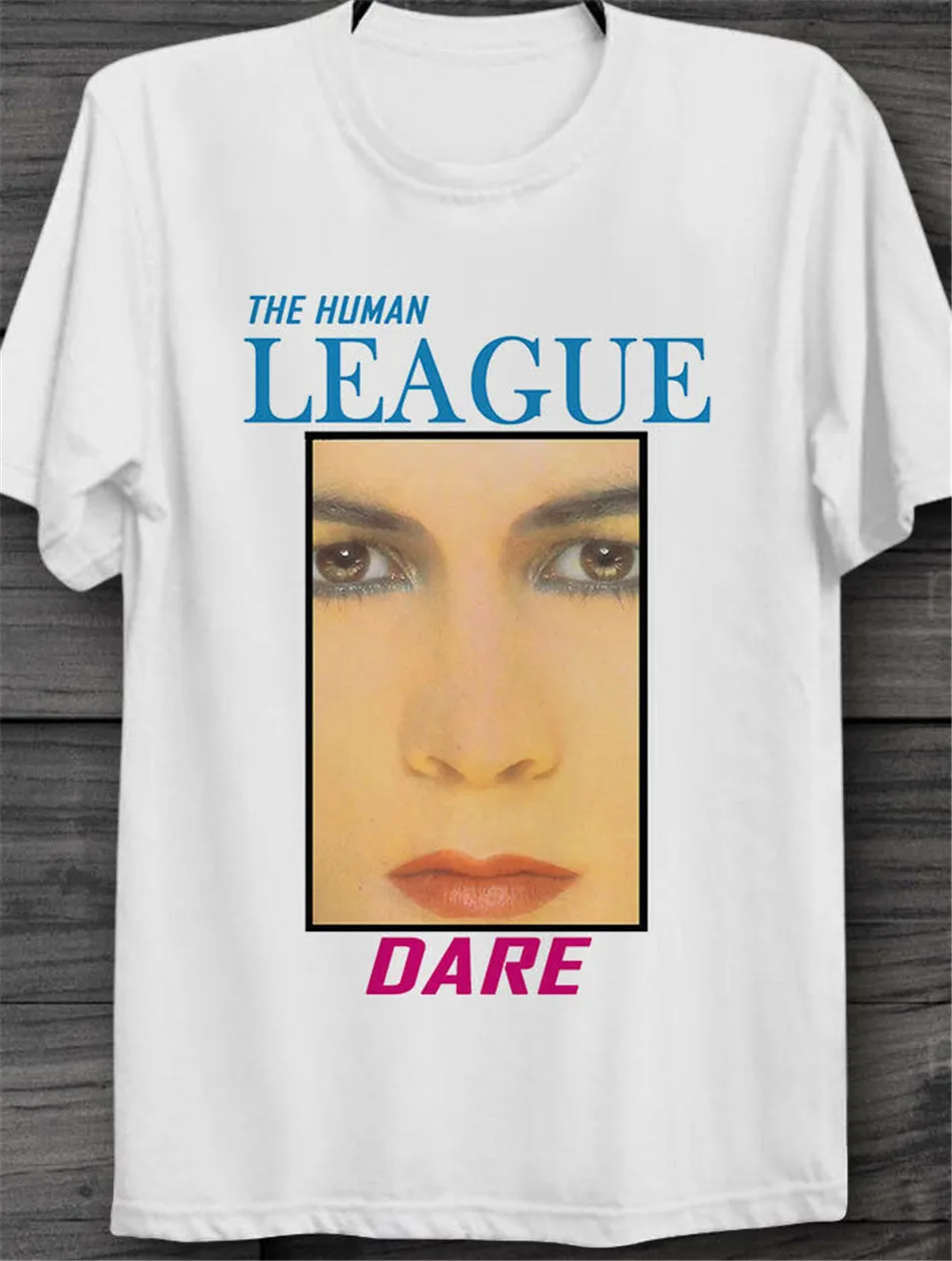 Винтажная крутая футболка унисекс с надписью The Human League Dare Synth-Pop B409 размера плюс |