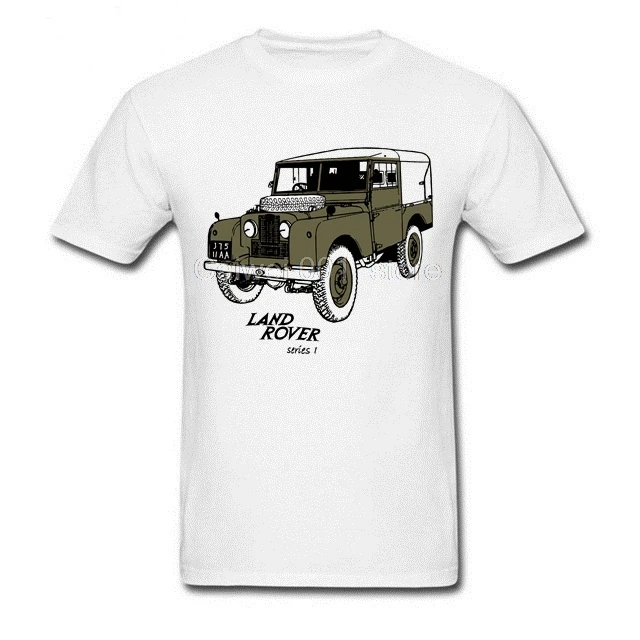 Мужской летний Стиль 100 хлопок Land Car Rover 90 полностью совершенство модель