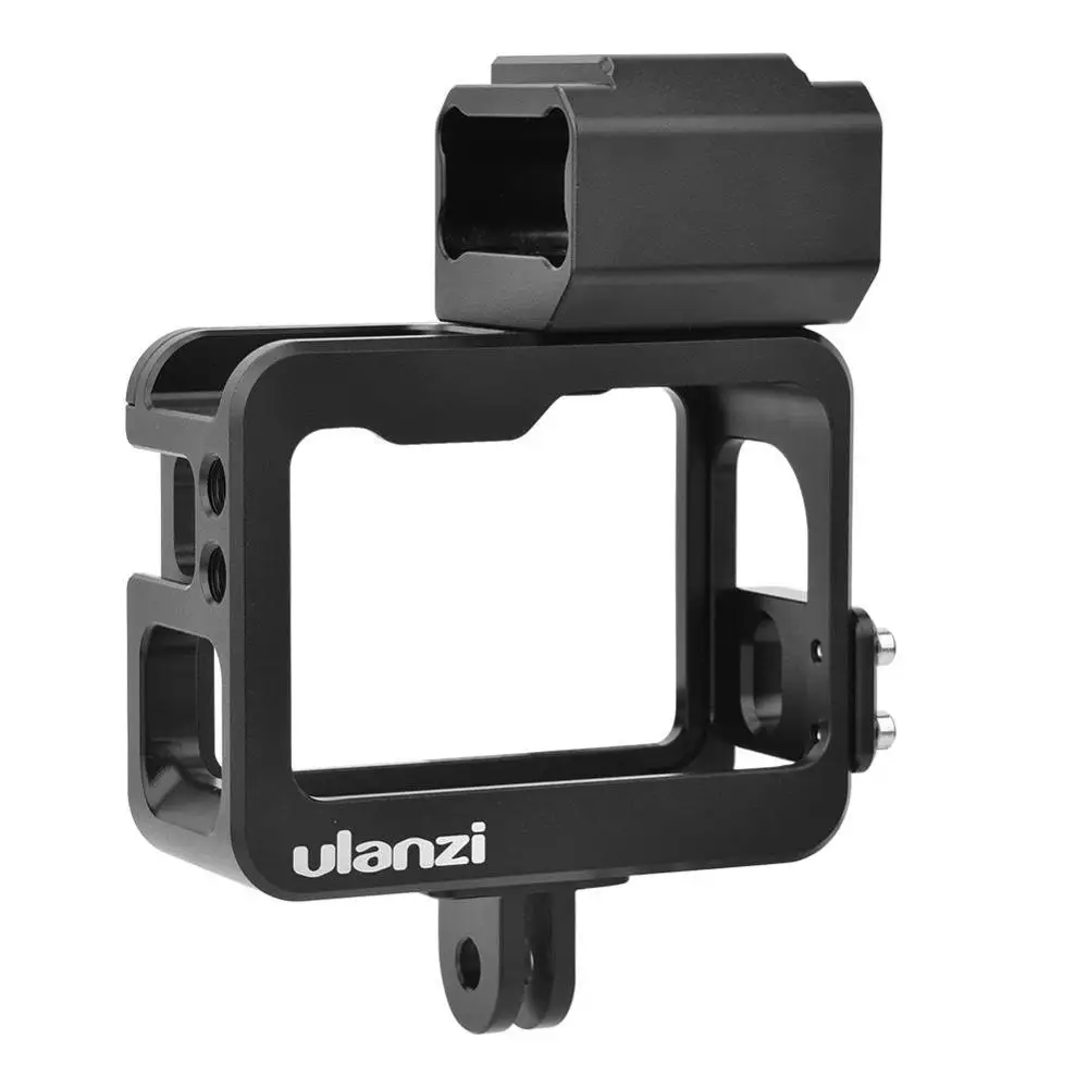 Ulanzi V2/V3 Pro металлическая клетка Расширенная рамка держатель микрофона адаптер с холодным башмаком крепление для GoPro 5 6 7 спортивная Экшн-камера - Цвет: V3Pro
