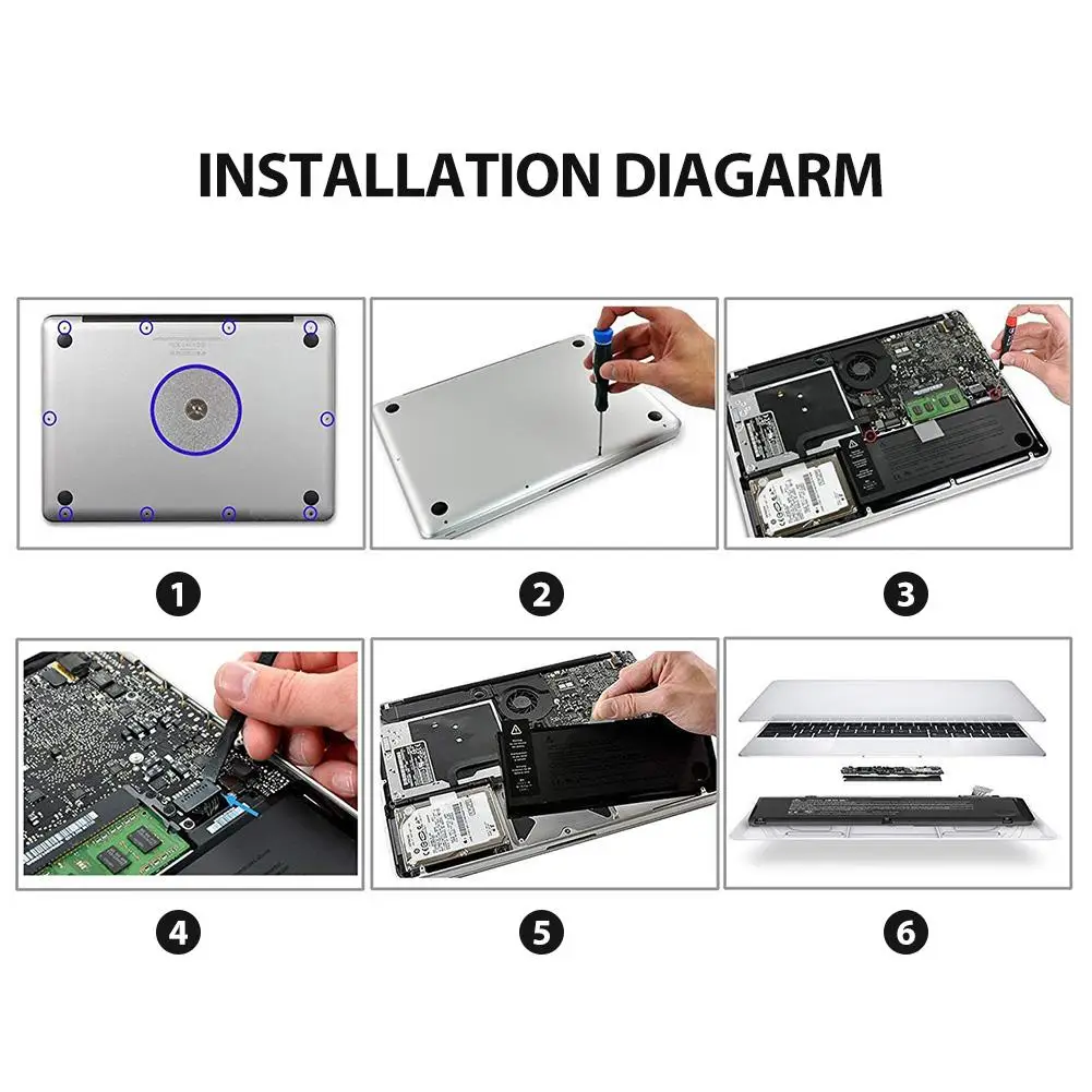Аккумулятор для ноутбука Apple MacBook Pro 13 дюймов A1322 A1278(2009-2012 года) MB990 MB991 MC700 MC374 замена батареи
