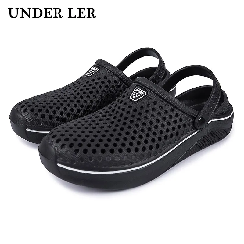 

Men Sandals Crocks Summer Hole Shoes Crok Rubber Clogs Girl PU Garden EVA Shoes Black Crocse Beach Flat Sandals Slippers 2020