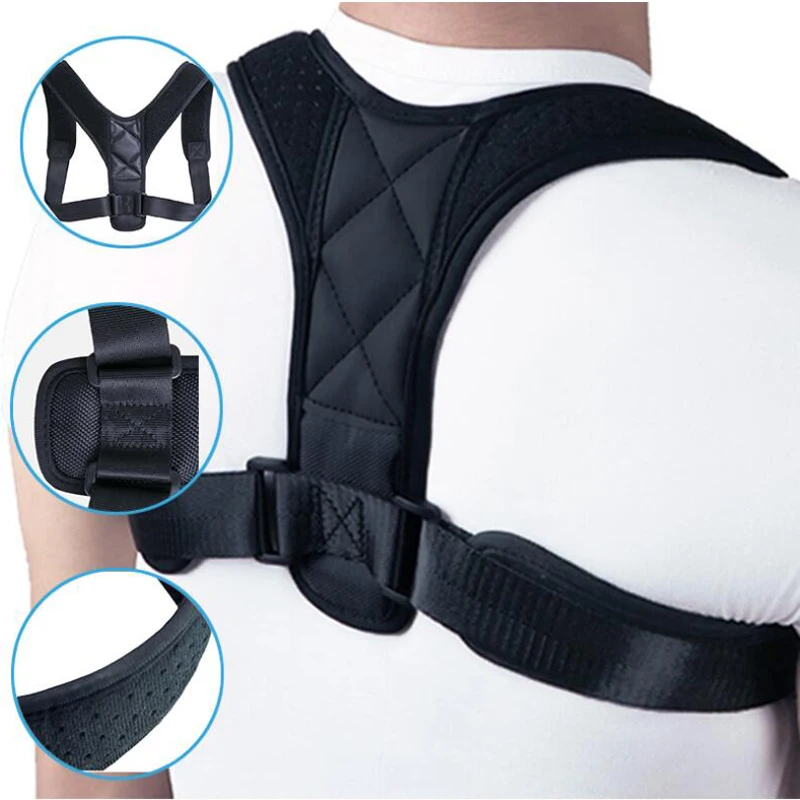 Корректор осанки для мужчин и женщин, фиксатор верхней части спины для ключицы, корсет поддержки спины, обеспечивающий облегчение боли от шеи
