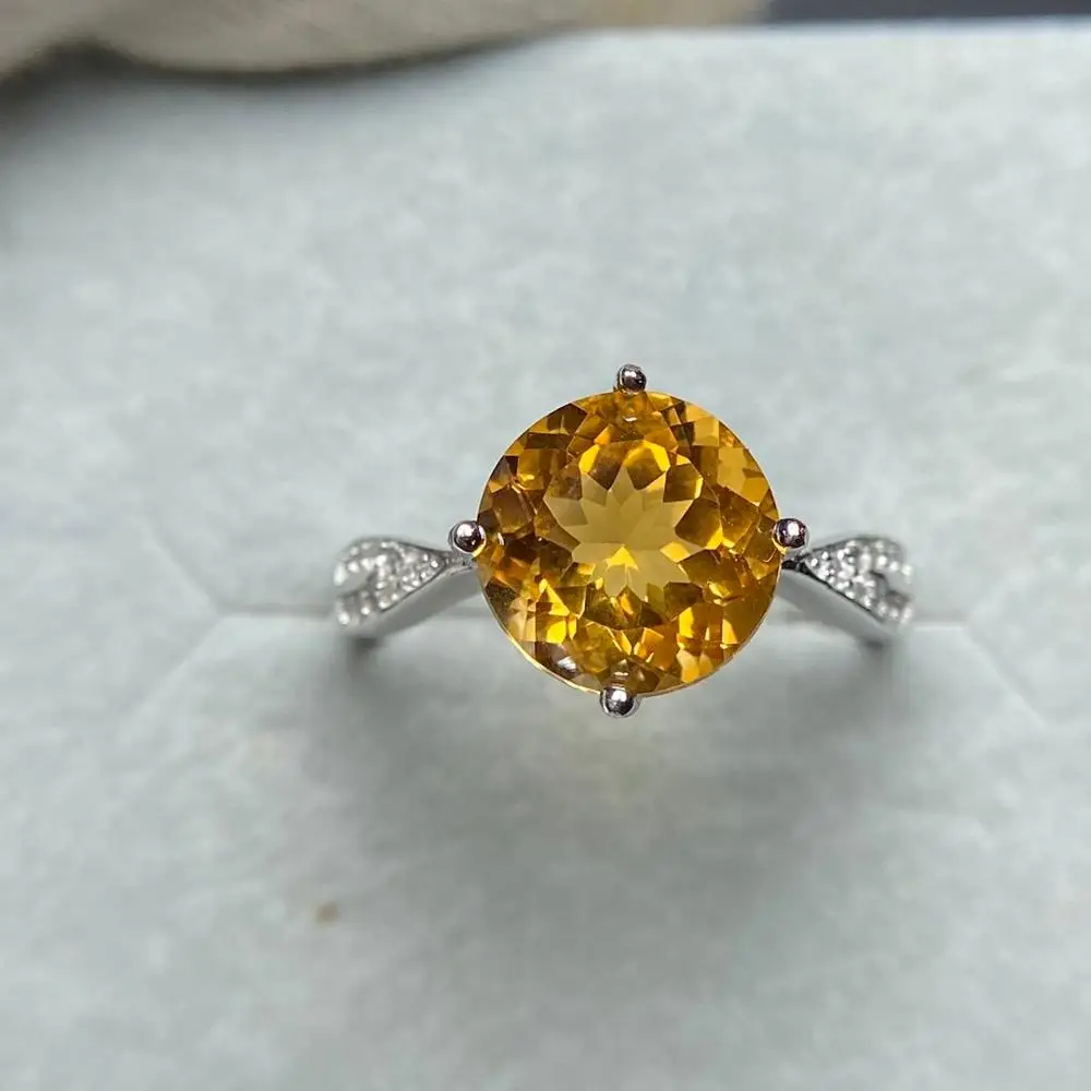 Бразильское кольцо цитрин bijoux femme Модные Ювелирные изделия Подвески tous joyeria mujer