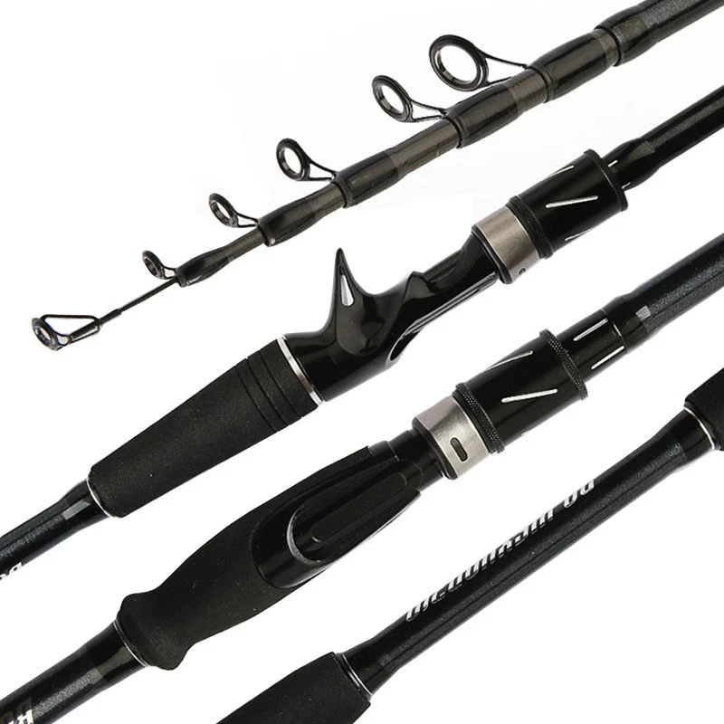 Fishing-Rod Carbon-Telescopic Ultralight Travel M-Power New