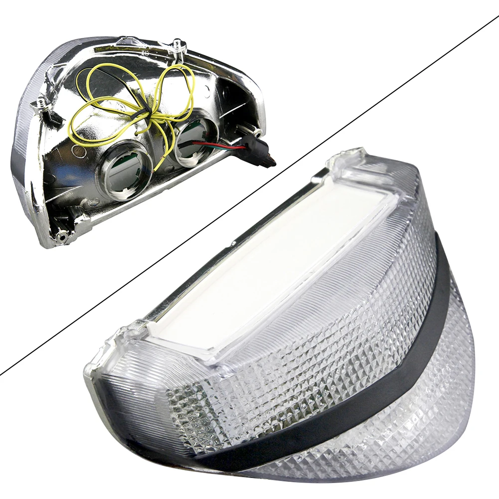 

E-Mark Motorbike Clear Turn Signal Light Lamp LED Taillight For Honda CBR 929RR 2000 2001 CBR929RR 00 01 Clear