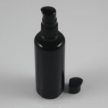 

Black Violet 60ml Empty Glass Face Lotion Pump Bottle