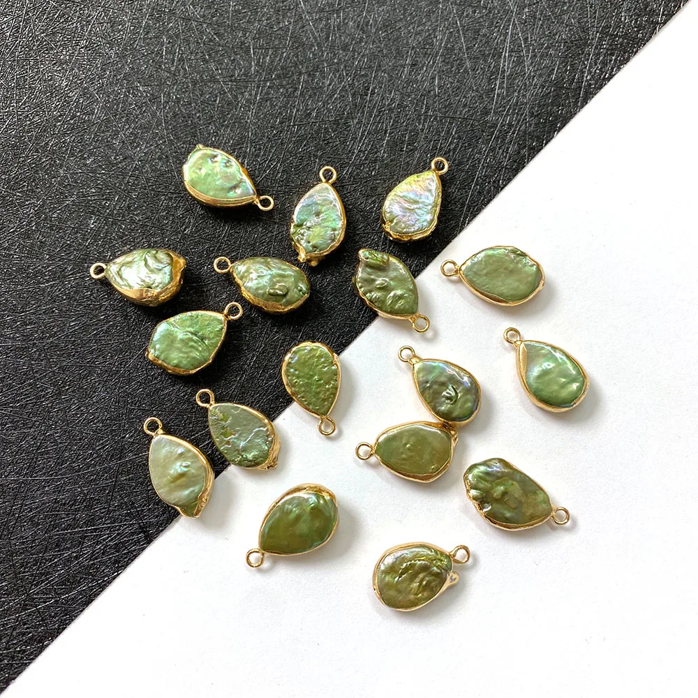 

Natural Fresh Water Pearl Drop Shape Pendant for DIY Fashion Jewelry Making Necklace and Bracelet Accessories Size 10x19mm
