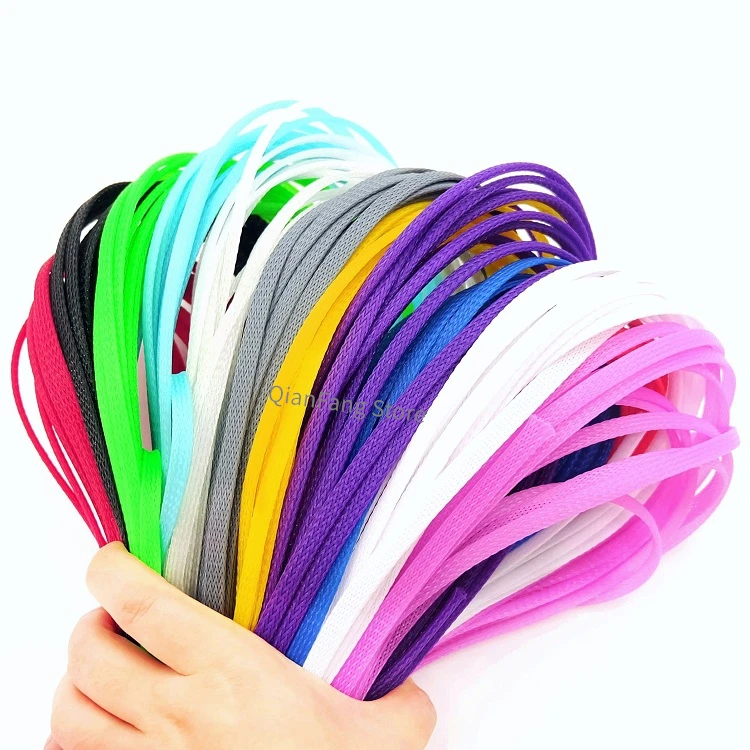Gaine Tressée Extensible Pour Câbles - Diamètre 12 Mm, Longueur 1 M - Nylon PET, Protection Contre Morsures Et Encombrement