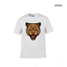 Новинка, Мужская футболка с леопардовым черепом, топы в стиле хип-хоп, Повседневная футболка с изображением забавной собаки, Мужская Удобная хлопковая футболка