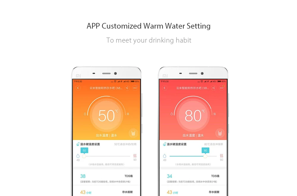 Xiaomi VIOMI APP control 4L умный мгновенный диспенсер для горячей воды качество воды Indes детское молоко нагреватель бутылка для воды