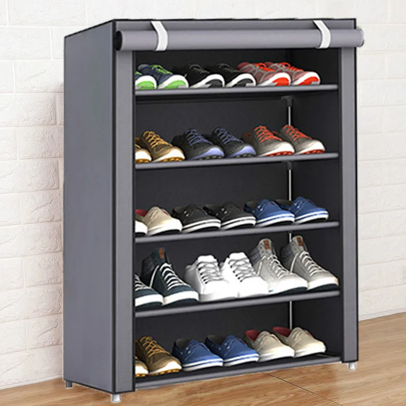 Multiple Sizes Dustproof Non Woven Fabric Shoes Rack Shoe Shelf