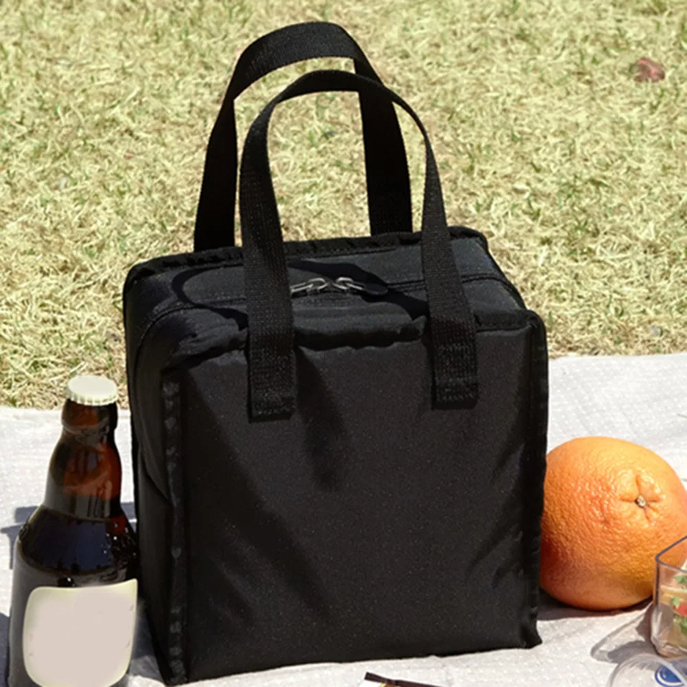 Portable Stripe Thermal Insulated Lunch Picnic Bag Storage Pouch Functional Pattern Bolsa Comida Mujer free shipping