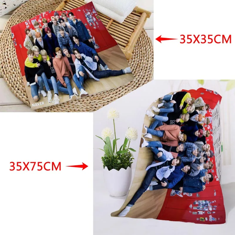 6 Custom KPOP NCT Printed Square Towels Microfiber Absorbent Quick-dry Towel cotton Kids Beathroom washcloth handkerchief - Цвет: 6
