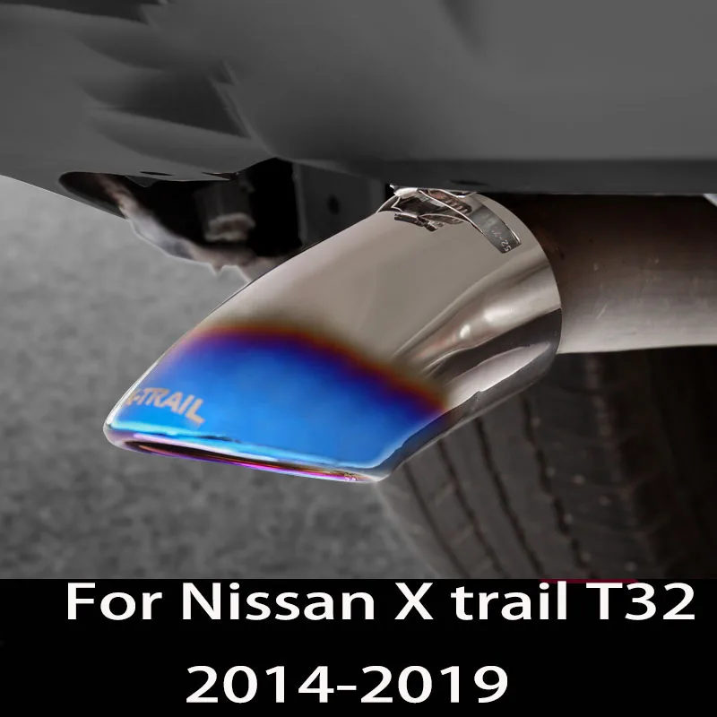 Выхлопная труба для Nissan X trail T32 2014 2019 аксессуары модификации горла украшение