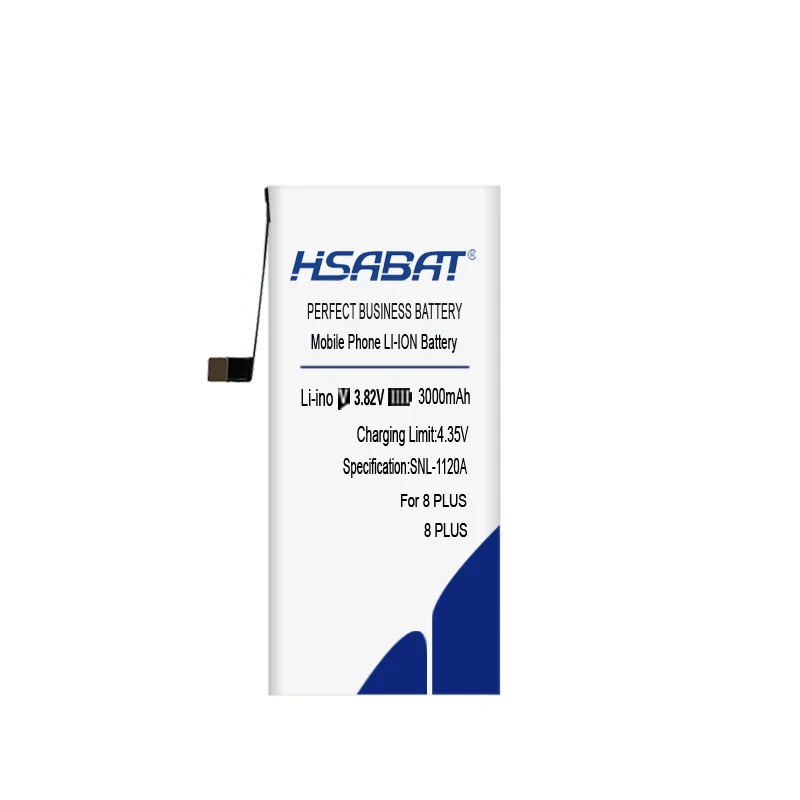 HSABAT 3000mAh аккумулятор для iphone 8 Plus батарея бесплатные инструменты+ наклейка
