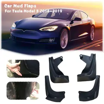 

Car Mud Flaps For Tesla Model 3 2016 2017 2018 2019 Mudguards Splash Guards Mudflaps Fender Accessories