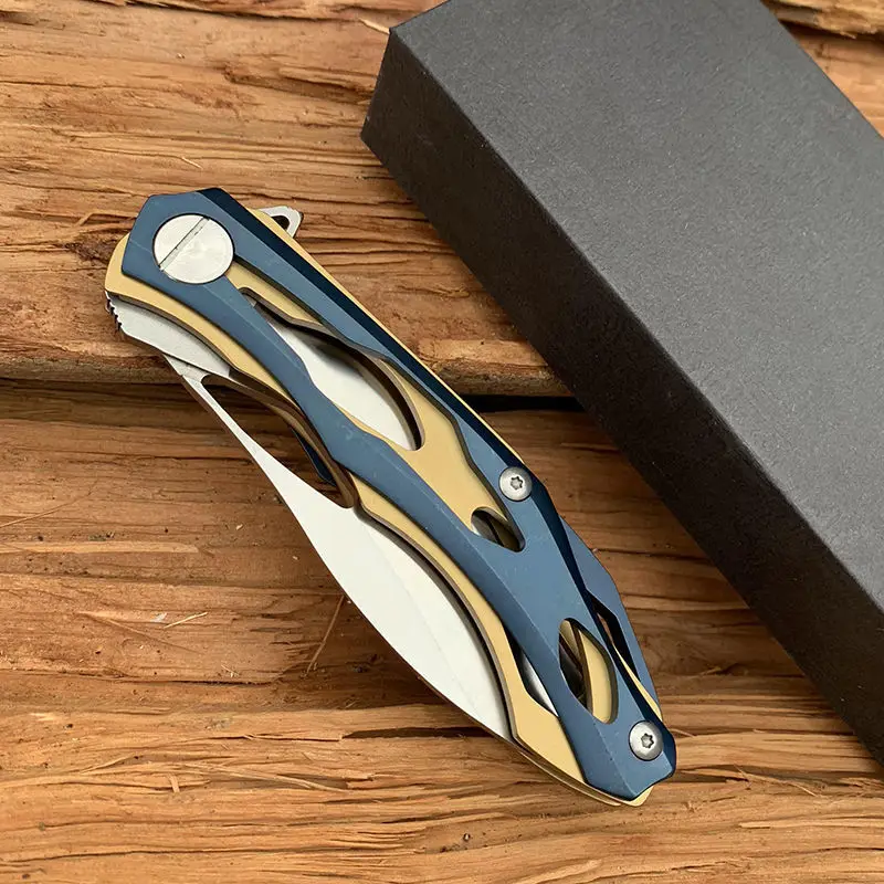 

New arrival Transformers folding knife color steel handle outdoor camping self-defense self-defense knife
